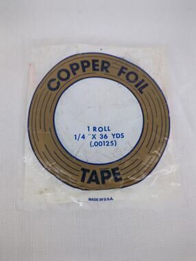1/4 EDCO Copper Foil for Stained Glass - 1.25 mil